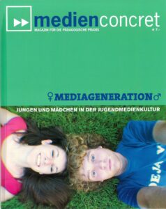 Das Cover der Medienconcret aus 2008, darauf zwei im Gras liegende Personen